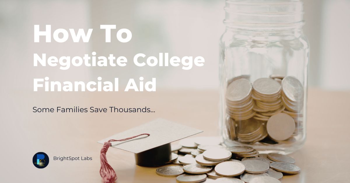 Parent and student review and negotiate college financial aid together