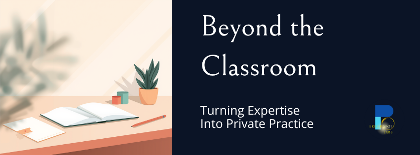 Four-week first-steps timeline for private practice for educators covering clarity, structure, ethics, and a first offer