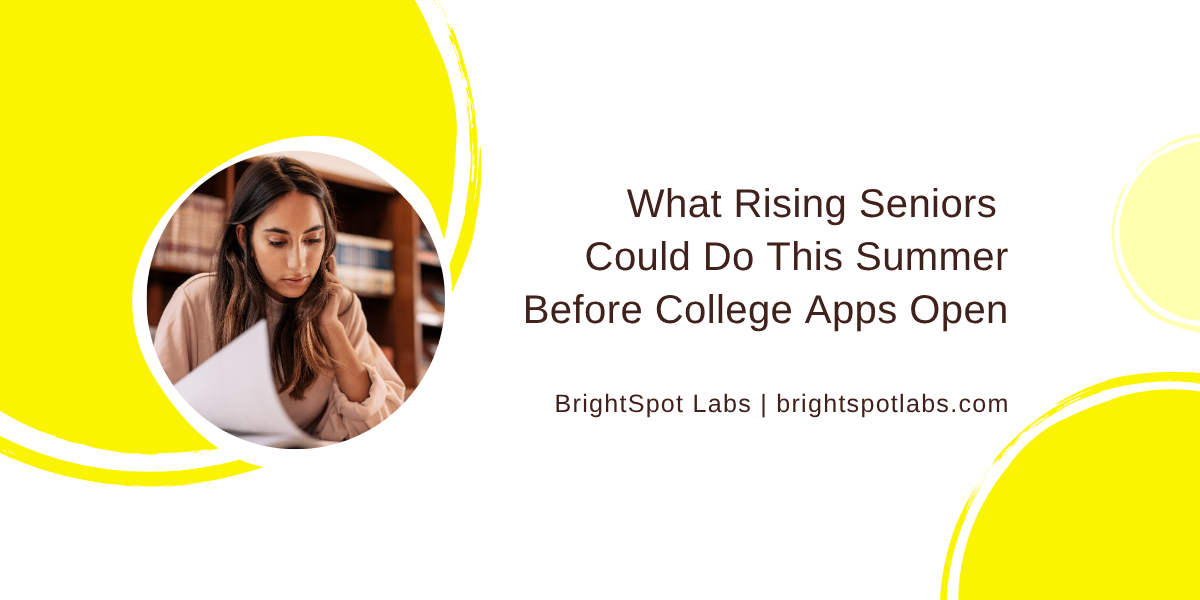 Rising senior reviewing college planning notes in a journal during summer before senior year