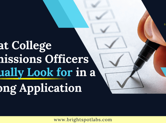 College admissions checklist showing 8 factors admissions officers evaluate in every application